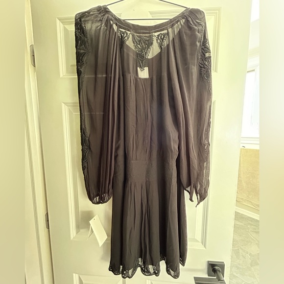 NWT $268 Anthropologie Silk Dress - Picture 3 of 7